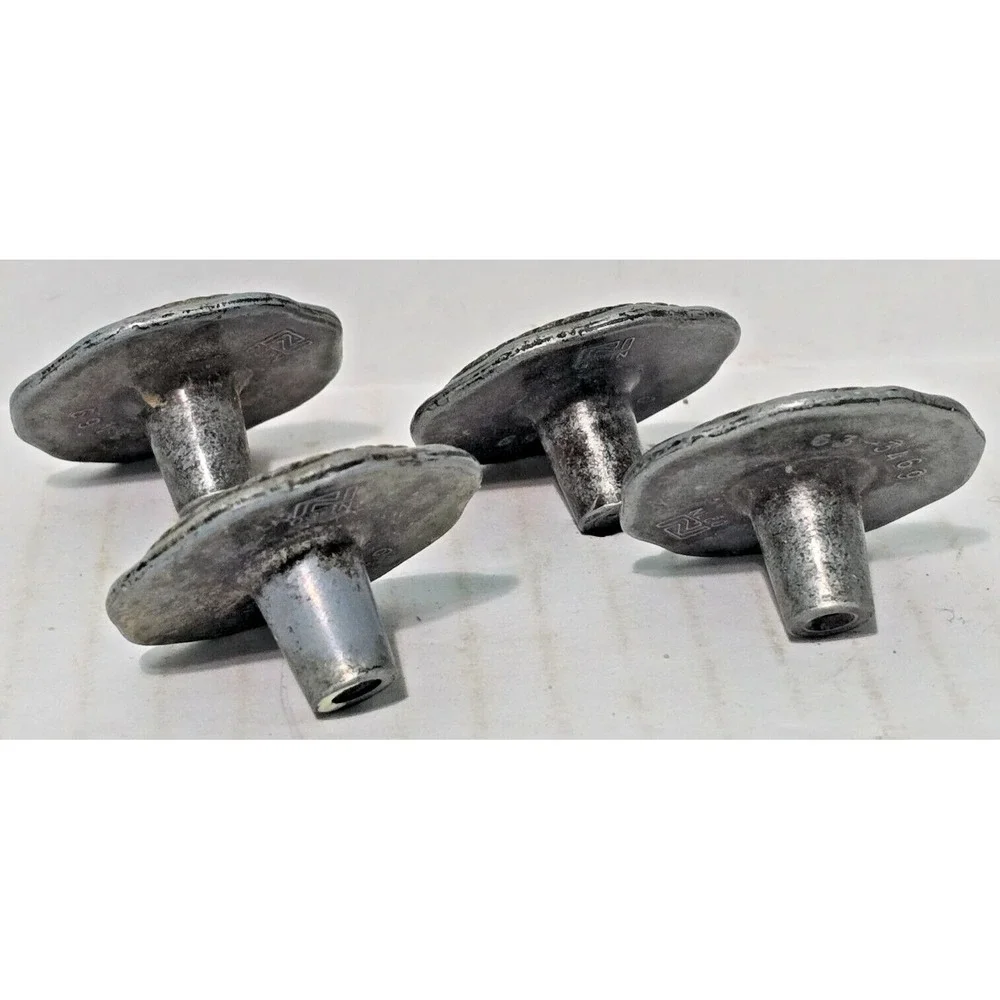 4 Vintage National Lock Antique Gold 1-1/2" Rope Braid Furniture Knob 63-3469 - Picture 5 of 14